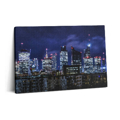 Canvas kép 60x40 Városi épületek éjszaka