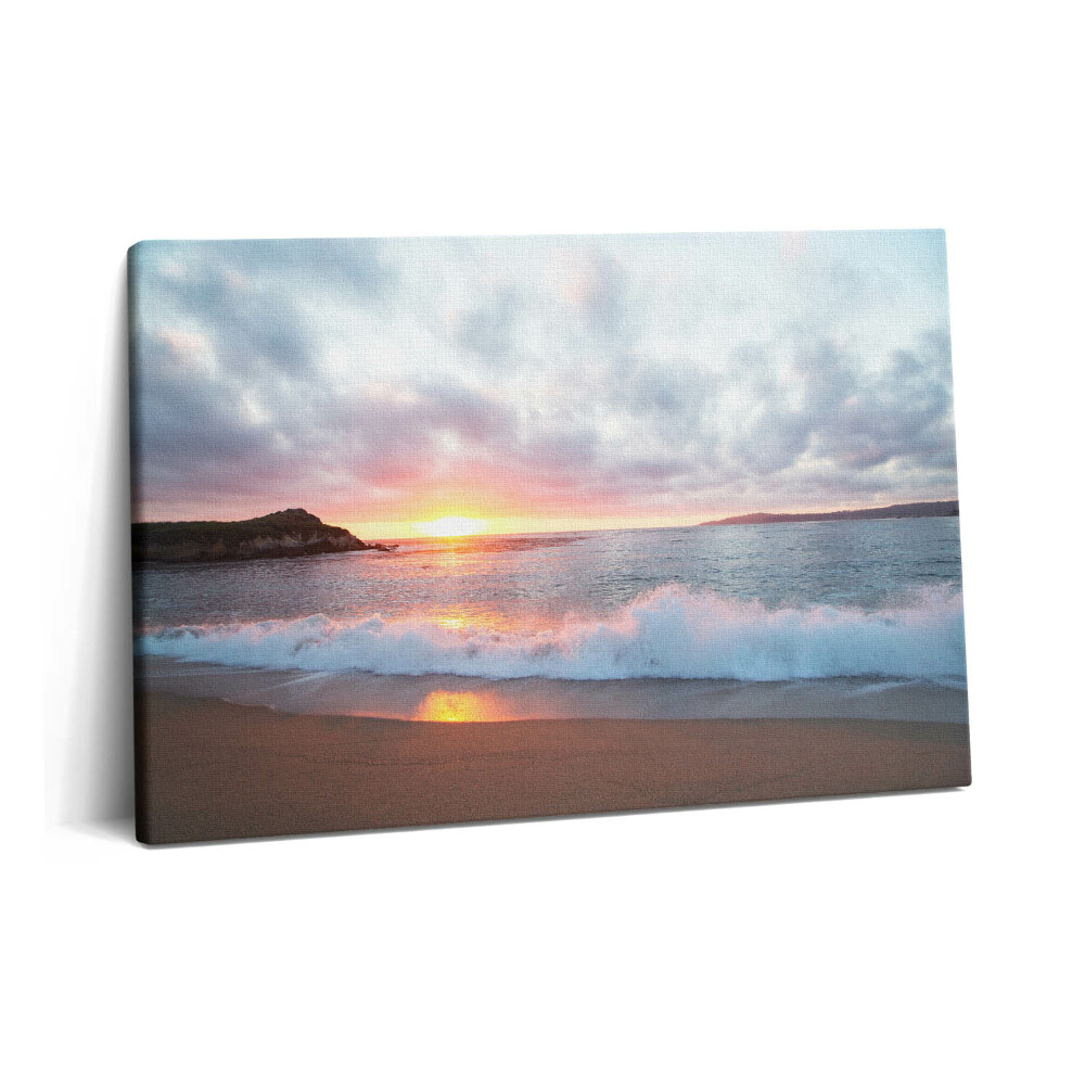 Canvas kép 60x40 Tengeri strand és naplemente