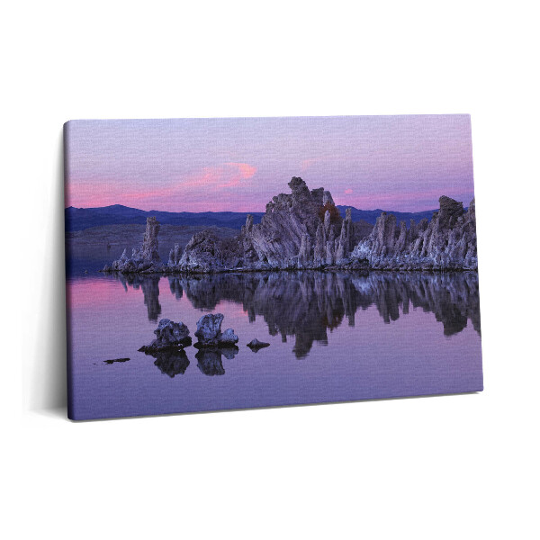 Canvas kép 60x40 A sziklák tükröződése a vízben