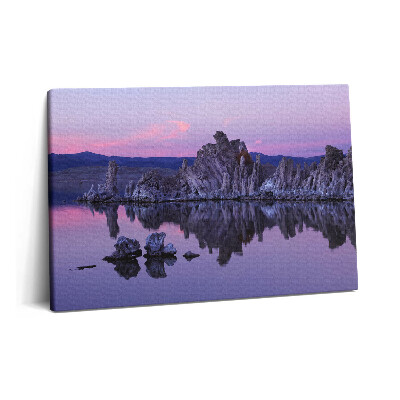 Canvas kép 60x40 A sziklák tükröződése a vízben