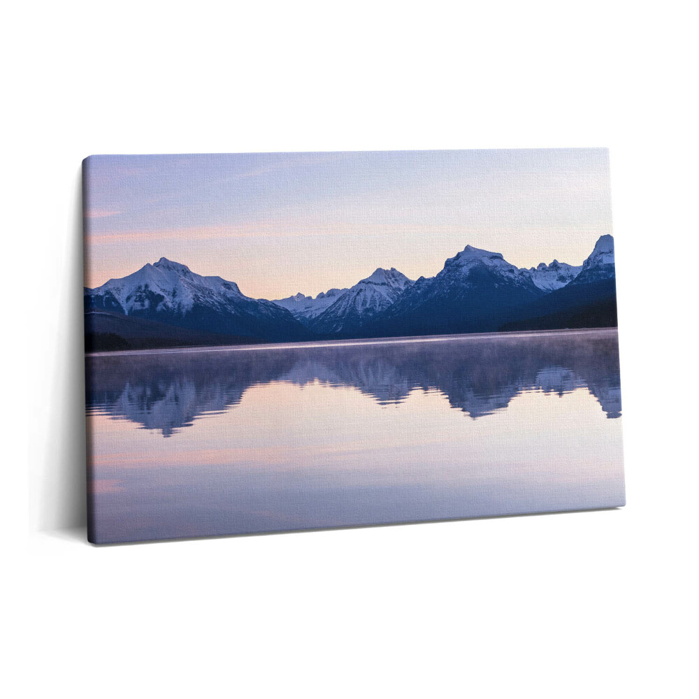 Canvas kép 60x40 Hegyek tükröződése a vízben