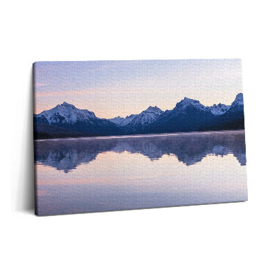 Canvas kép 60x40 Hegyek tükröződése a vízben