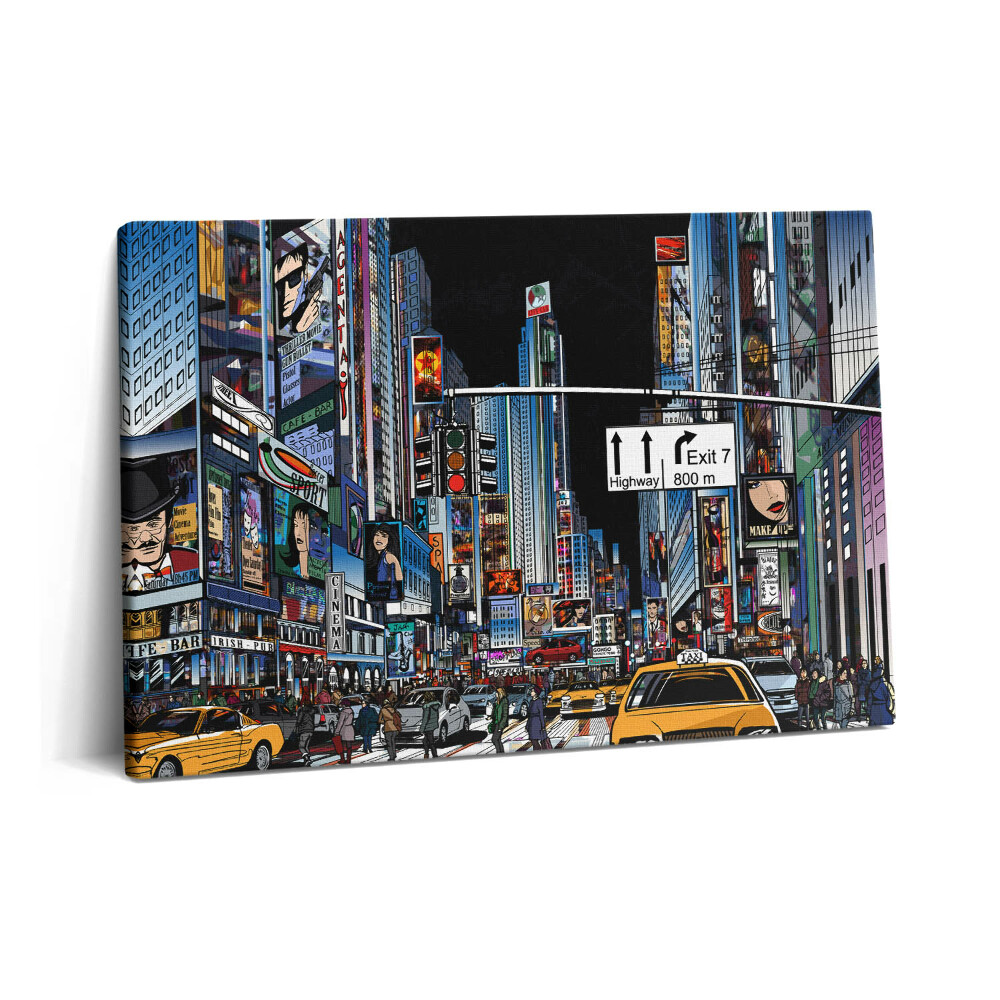 Canvas kép 60x40 Képregényes látomás New Yorkban