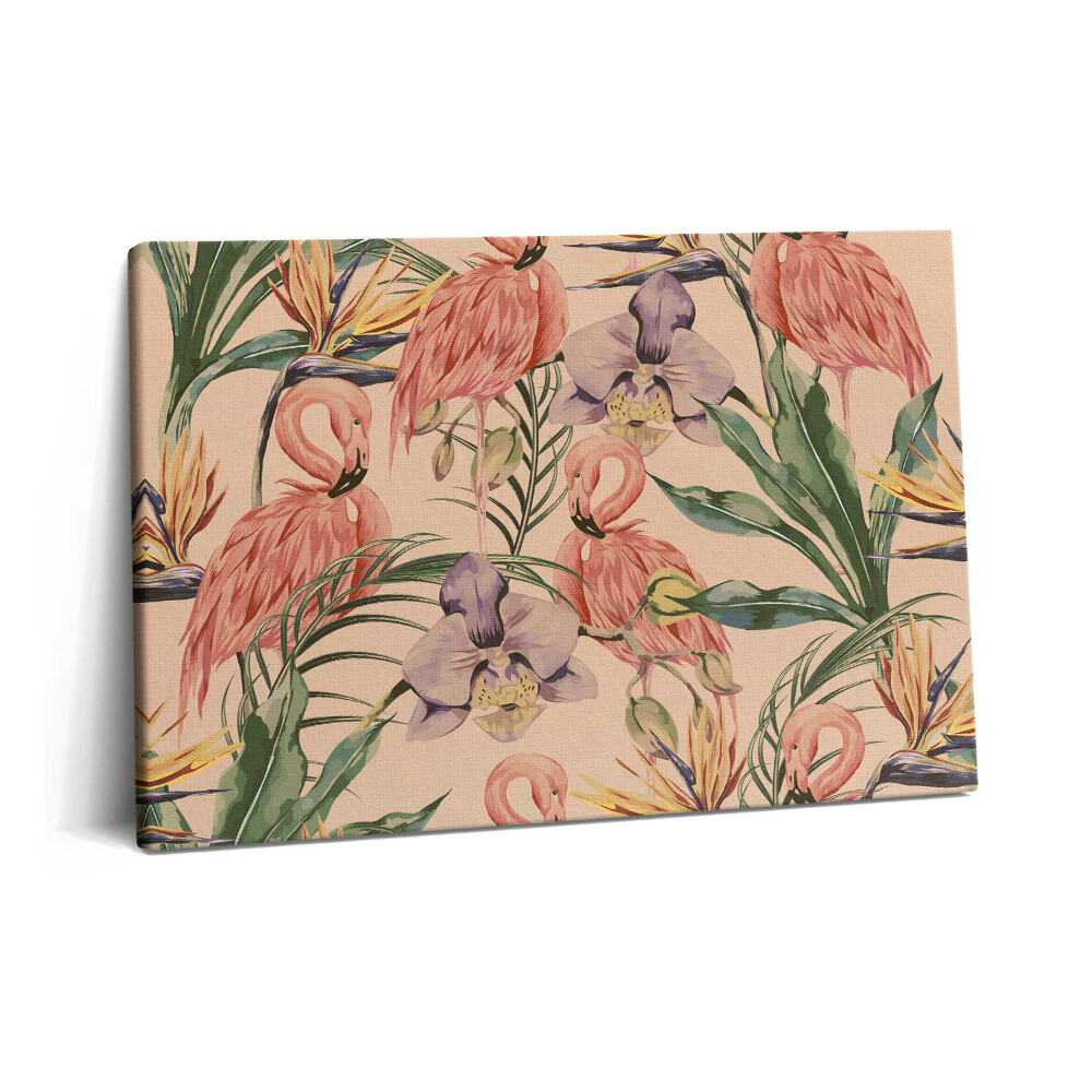 Canvas kép 60x40 Trópusi virágok boho stílusban