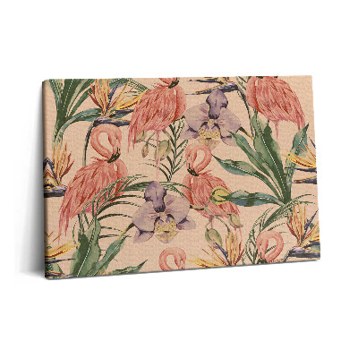 Canvas kép 60x40 Trópusi virágok boho stílusban