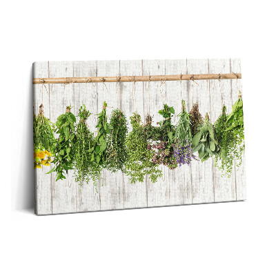 Canvas kép 60x40 Szárított gyógynövények és növények