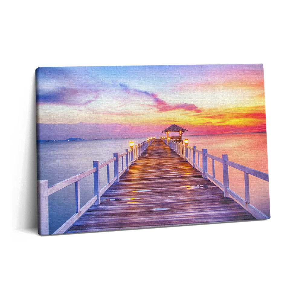 Canvas kép 60x40 Erdős híd a kikötőben