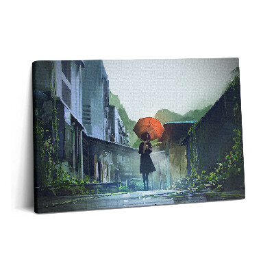 Canvas kép 60x40 Séta és angol időjárás