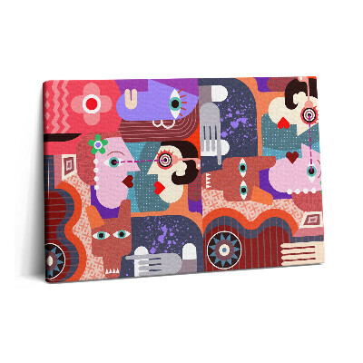 Canvas kép 60x40 Absztrakt arcok