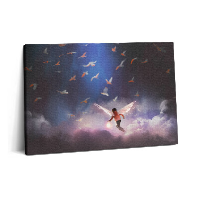 Canvas kép 60x40 Fiú angyalszárnyakkal