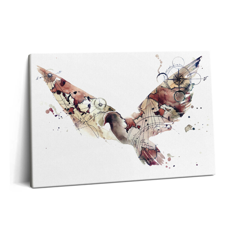 Canvas kép 60x40 Absztrakt akvarell madár