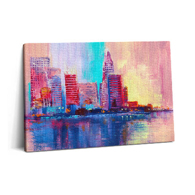 Canvas kép 60x40 Városi felhőkarcolók absztrakciója