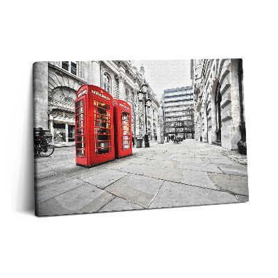 Canvas kép 60x40 Vörös telefonfülkék London