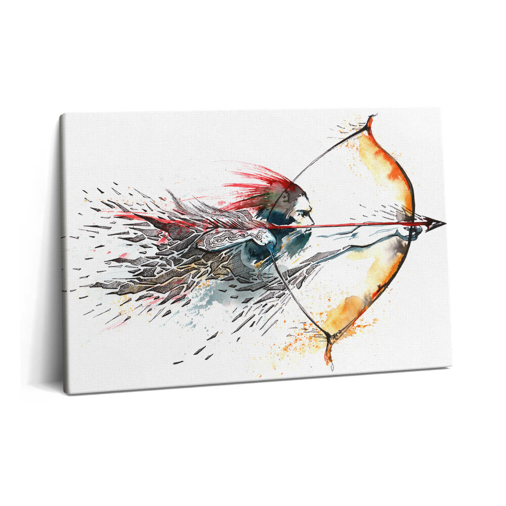 Canvas kép 60x40 Harcos vadászat közben