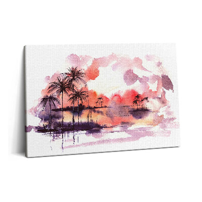 Canvas kép 60x40 Akvarell trópusi táj