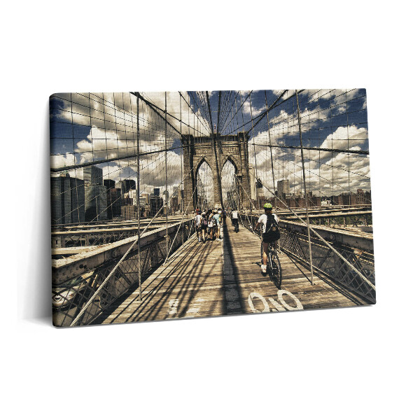 Canvas kép 60x40 A New York-i Brooklyn híd látképe