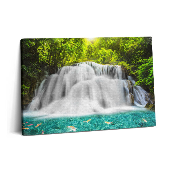 Canvas kép 60x40 Huai Mae Khamin vízesés Thaiföldön