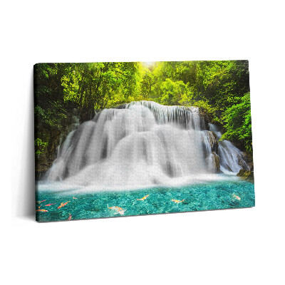 Canvas kép 60x40 Huai Mae Khamin vízesés Thaiföldön