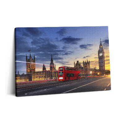 Canvas kép 60x40 Piros busz Londonban