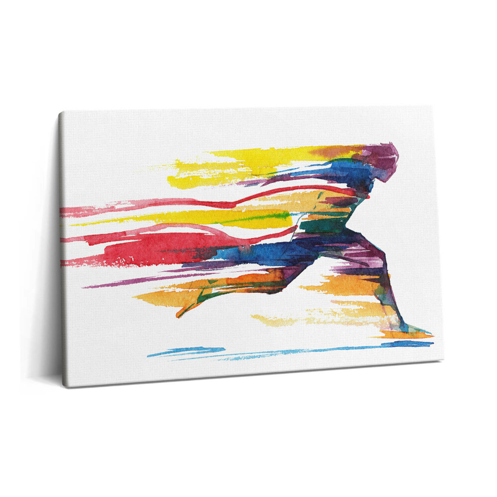 Canvas kép 60x40 Színes illusztráció egy futóról
