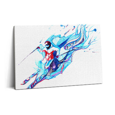 Canvas kép 60x40 Egy síelő illusztrációja
