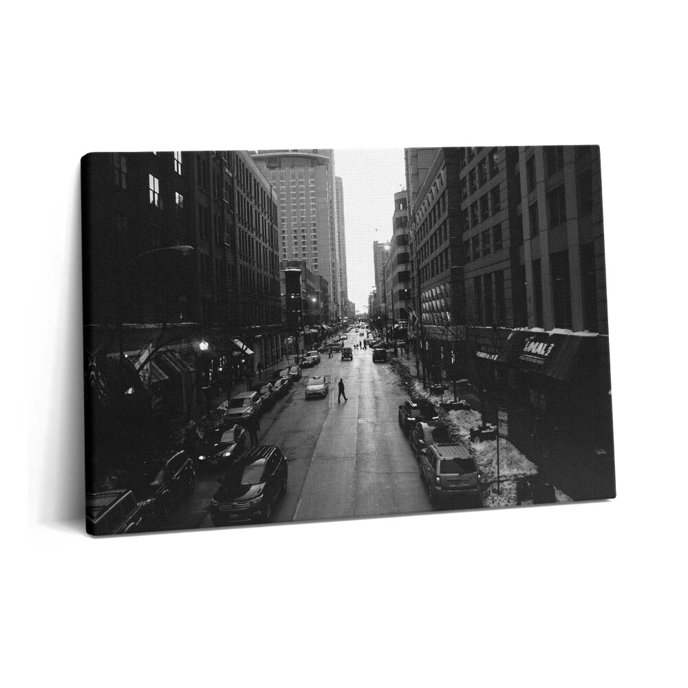 Canvas kép 60x40 Chicago fekete-fehér utcái