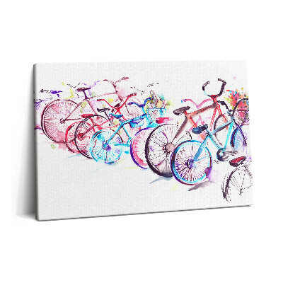 Canvas kép 60x40 Színes városi kerékpárok