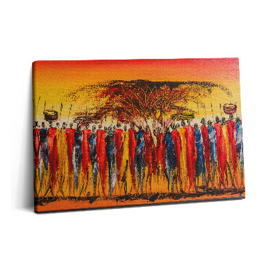 Canvas kép 60x40 Afrikai törzs Kenyában