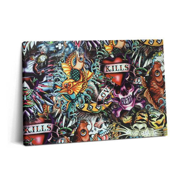 Canvas kép 60x40 Graffiti tetoválás