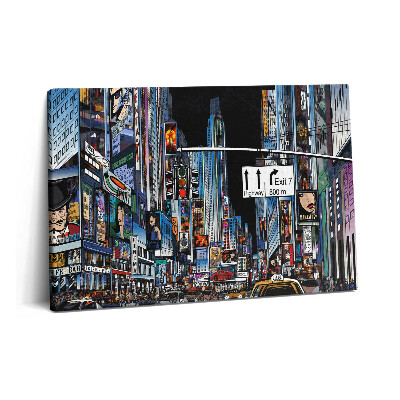 Canvas kép 60x40 New York éjjel