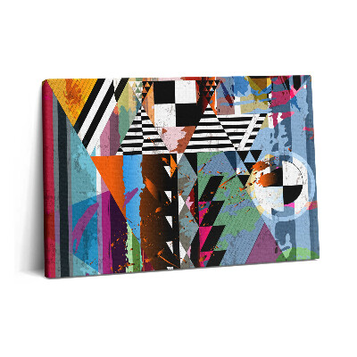 Canvas kép 60x40 Absztrakt csíkok és háromszögek