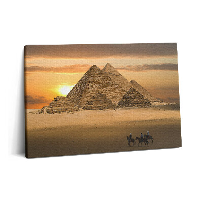 Canvas kép 60x40 Piramisok és naplemente