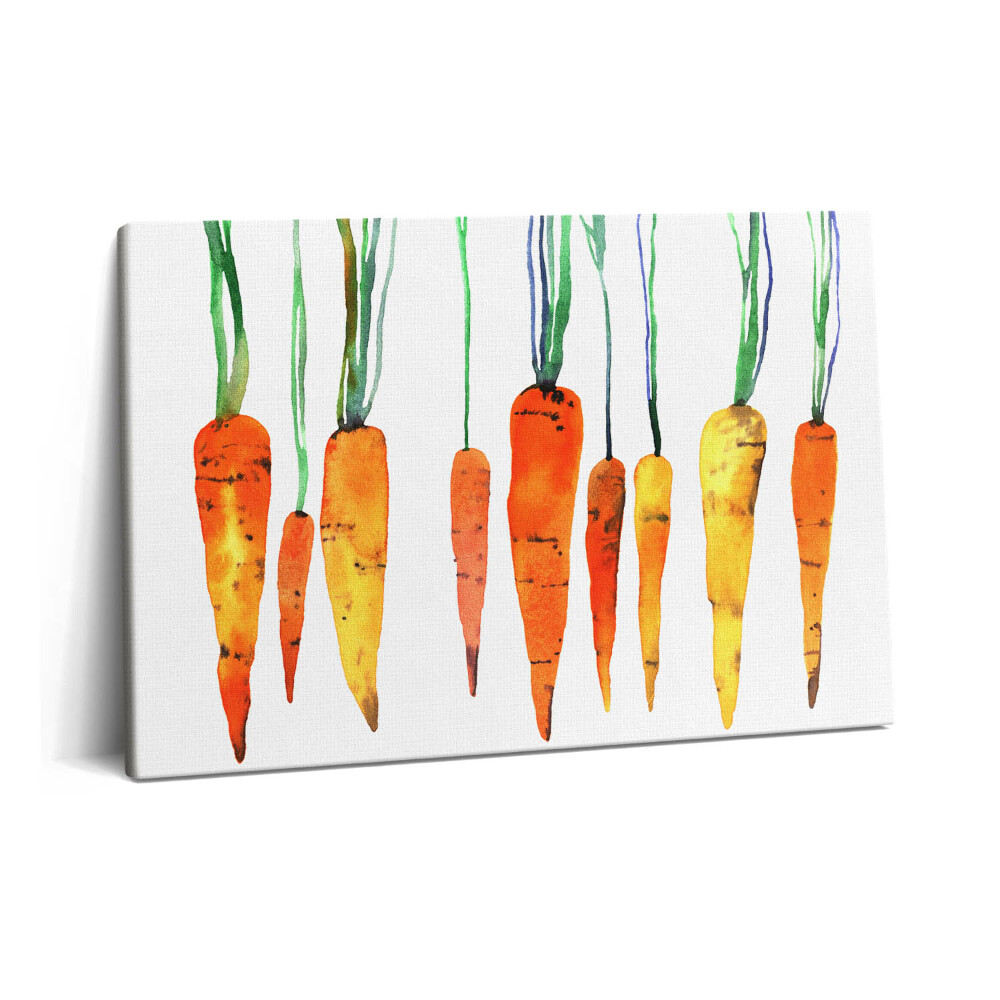 Canvas kép 60x40 Akvarell illusztráció egy sárgarépáról