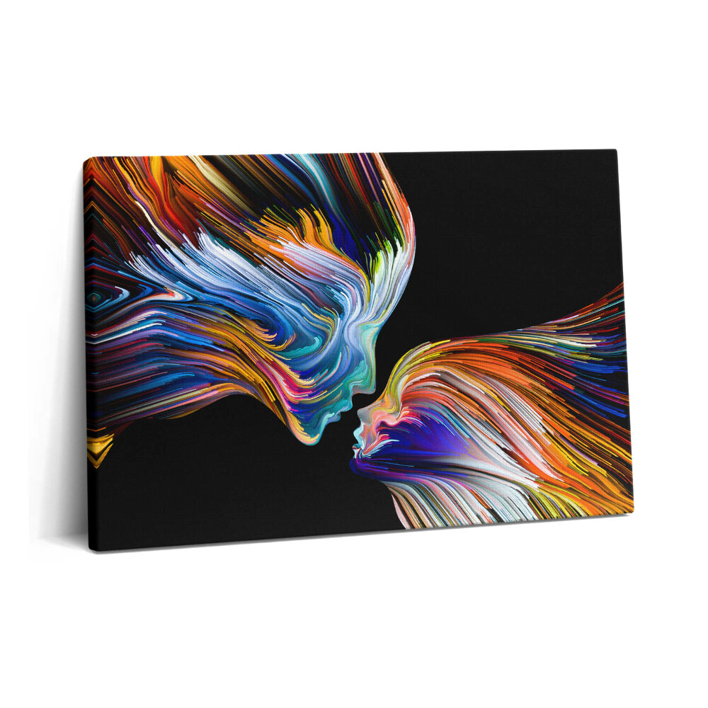 Canvas kép 60x40 Színes absztrakt emberi arcok