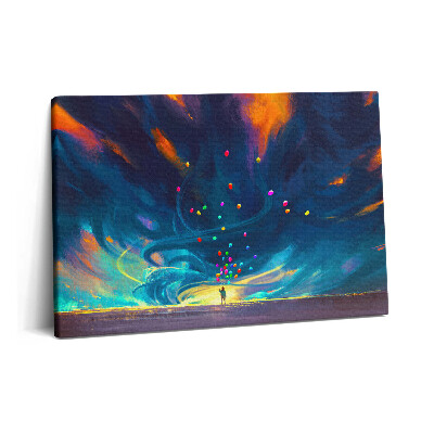 Canvas kép 60x40 Gyermek és léggömbök