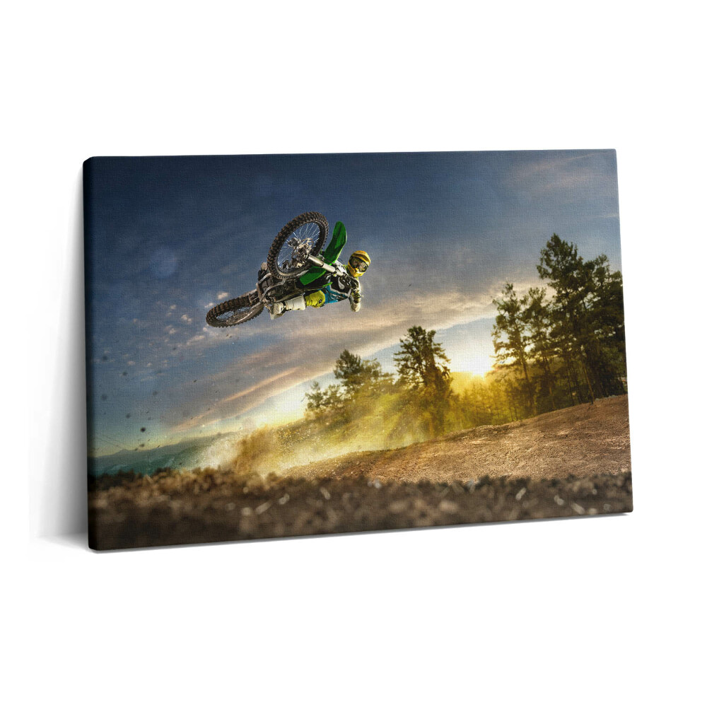 Canvas kép 60x40 Motocross és erdő
