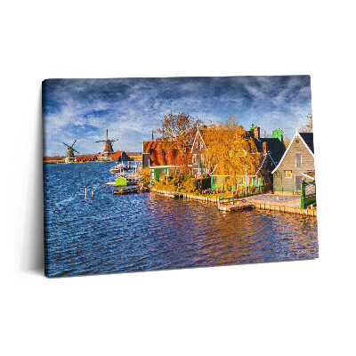 Canvas kép 60x40 Hollandia építészete