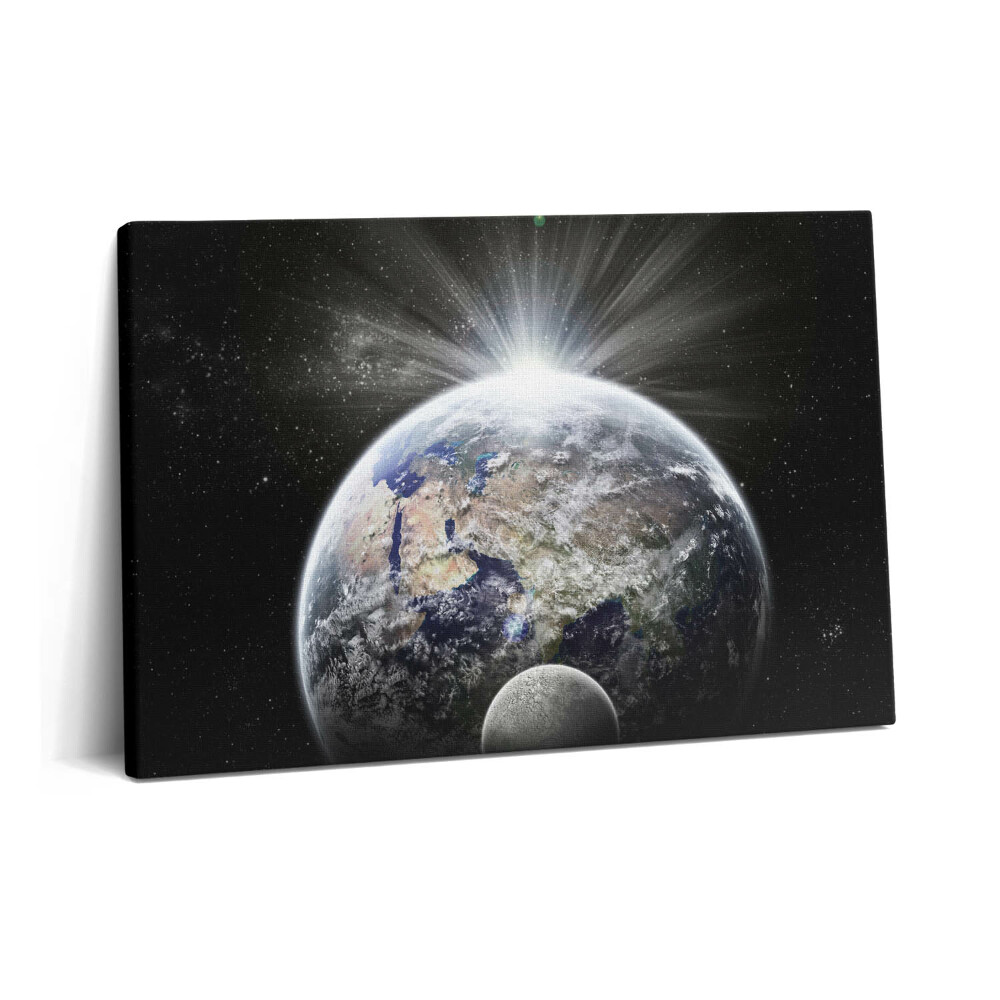 Canvas kép 60x40 A Föld és a Hold látványa