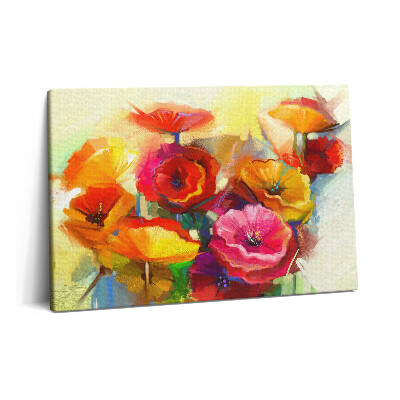 Canvas kép 60x40 Színes pipacsok