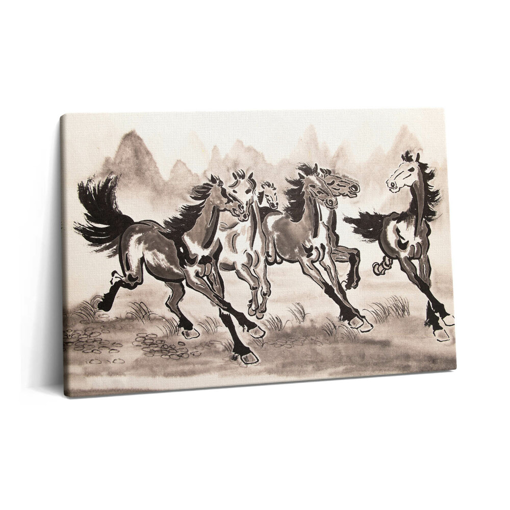 Canvas kép 60x40 Galoppozó lovak