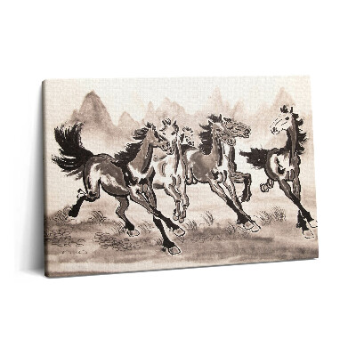 Canvas kép 60x40 Galoppozó lovak