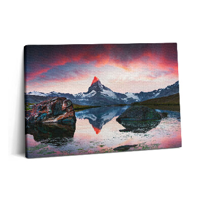 Canvas kép 60x40 Stellisee Matterhorn