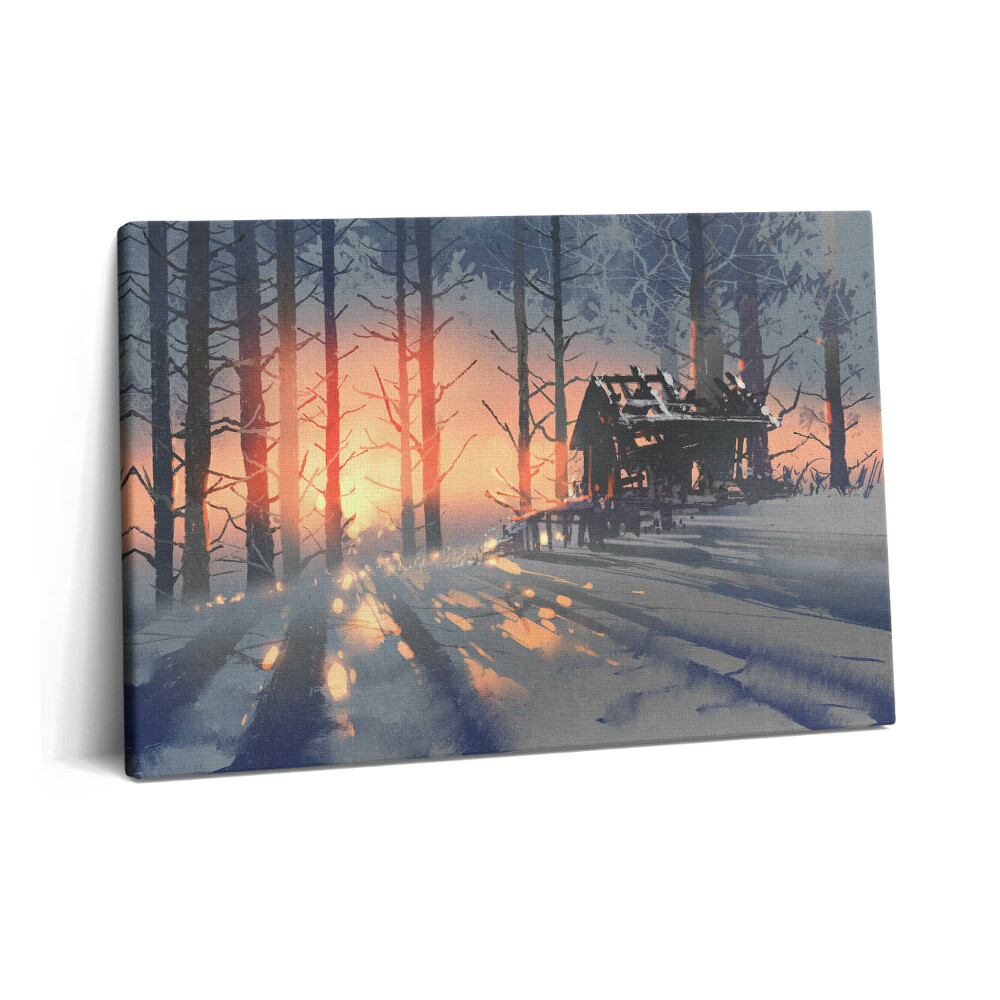 Canvas kép 60x40 Téli táj fákból