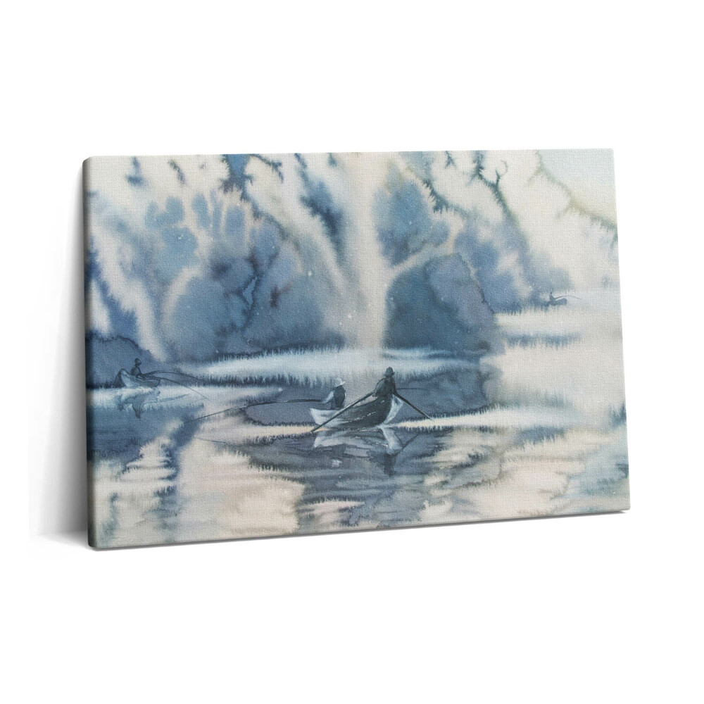 Canvas kép 60x40 Halász a tavon