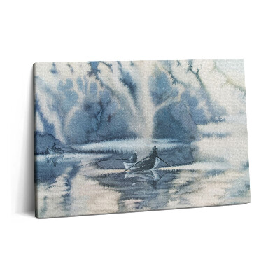 Canvas kép 60x40 Halász a tavon