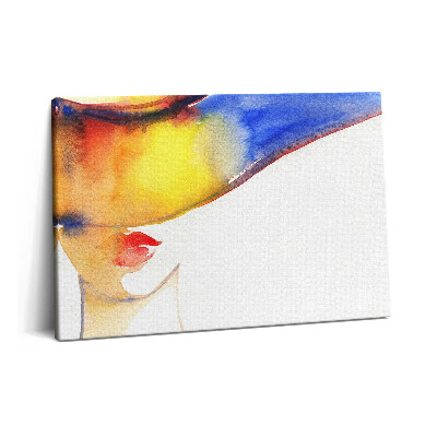 Canvas kép 60x40 Nő kalapban