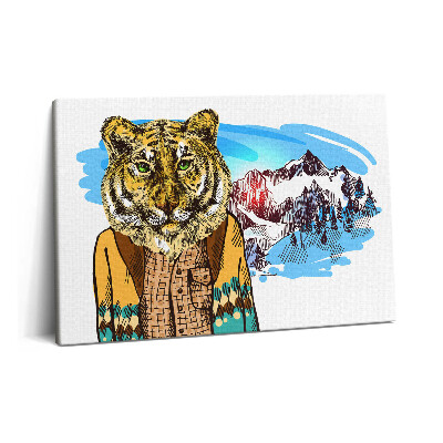 Canvas kép 60x40 Tigris pulóverben