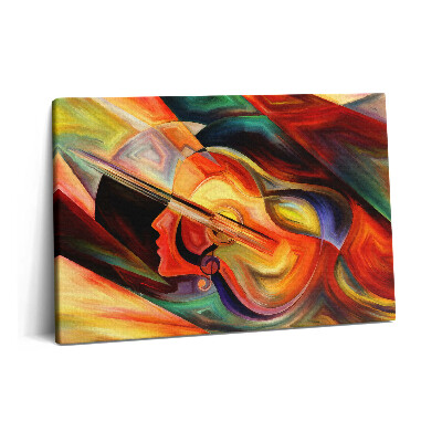 Canvas kép 60x40 Művészet - festett absztrakt női fej