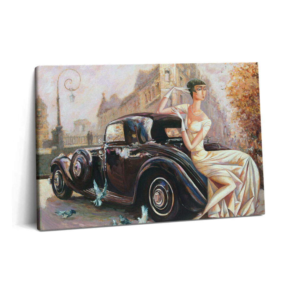 Canvas kép 60x40 Nő retro stílusban