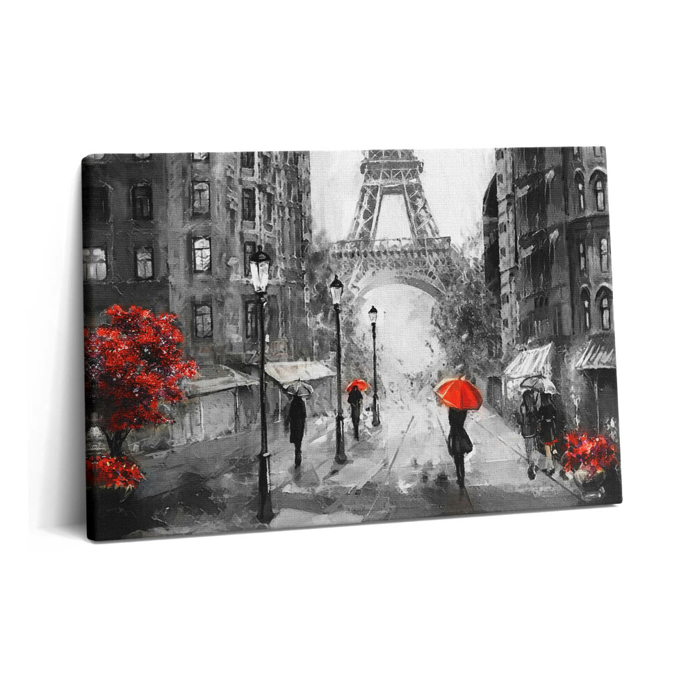 Canvas kép 60x40 Párizs utcái és az Eiffel-torony